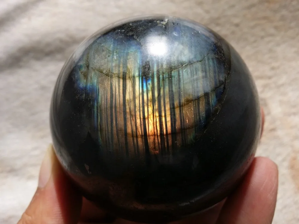 

WW 06010 NATURAL Labradorite Ball Crystal Sphere Ball Orb Gem Stone Madagascar