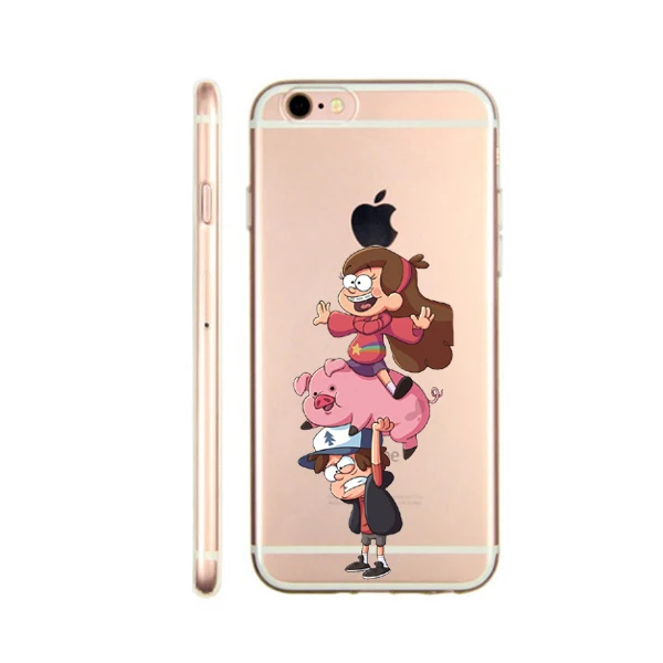 Mabel Gravity Falls Cartoon animals pig soft TPU Phone Case Cover for iPhone 7 XR XS Max 5 5s SE 6 6s 6Plus X 8 8Plus