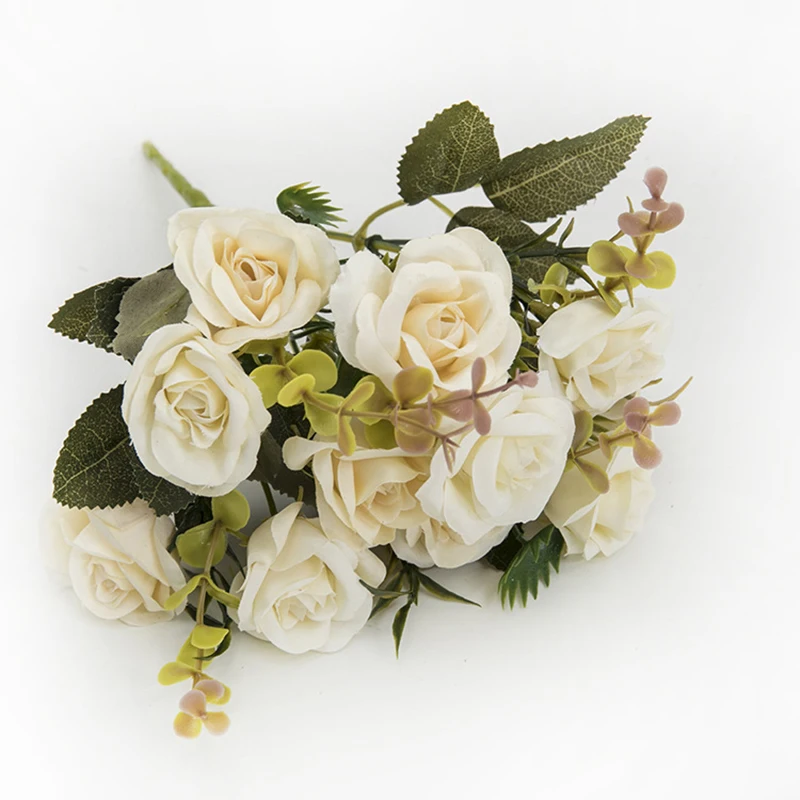 

Ornament Artificial Flower Crafts Props Simulated Party Accessory Rose Bouquet Wedding Home Room Decoration Centerpiece