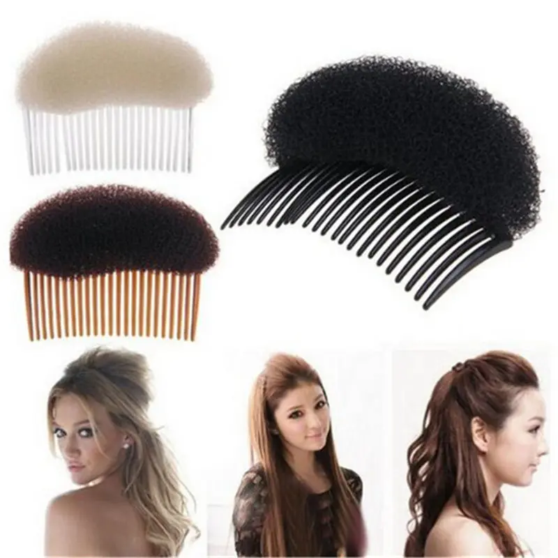 

Fashion Fluffy Hair Styling Plate Ponytail Comb Inserted Tools Head Ornaments Women Bridal Wedding Hair Accessories