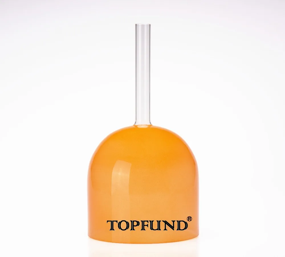 TOPFUND пустотелая ручка прозрачная D# Note Сексуальная чакра оранжевого цвета Хрустальная Поющая чаша 7"