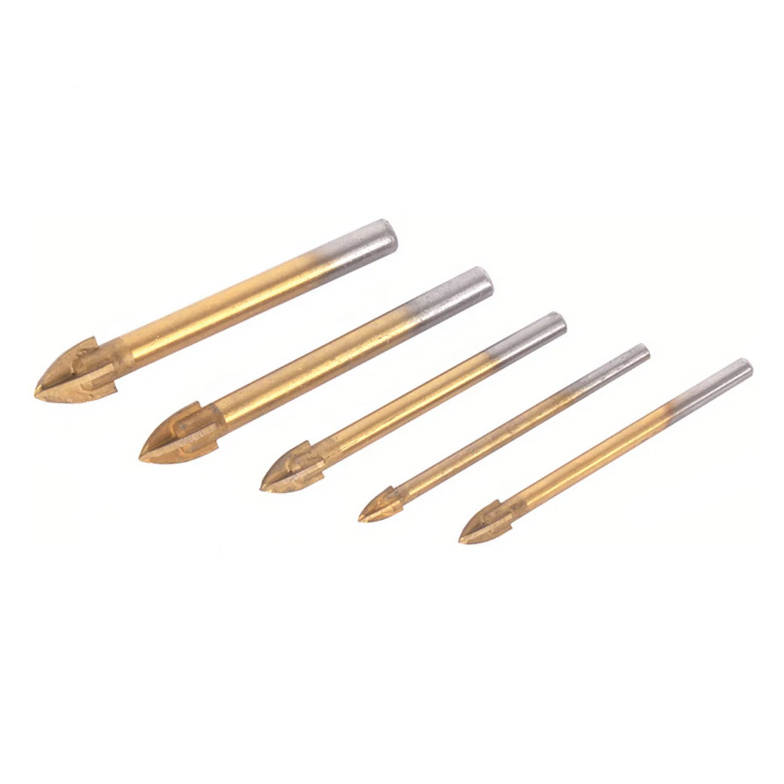 Tungsten Carbide Glass Drill Bit Set Alloy Carbide Point with 4 Cutting