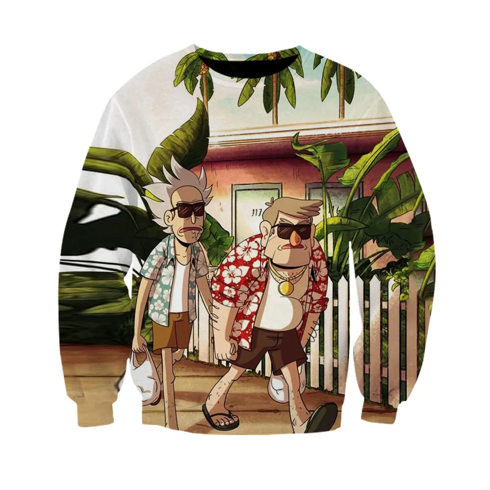 Носки с рисунком медведя из мультика Рик и Морти Sweartshirt Для мужчин женщин кофты