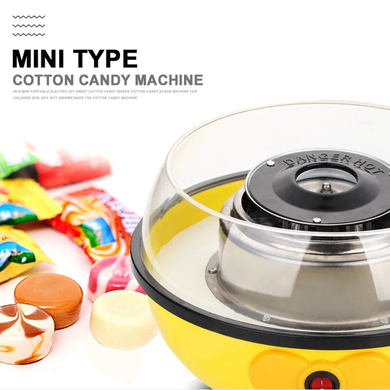 Мини электрический Diy Candy Floss Spun сахарница машина для дома сладкий сахар хлопок Candy Maker для детей семейный подарок ЕС Plug