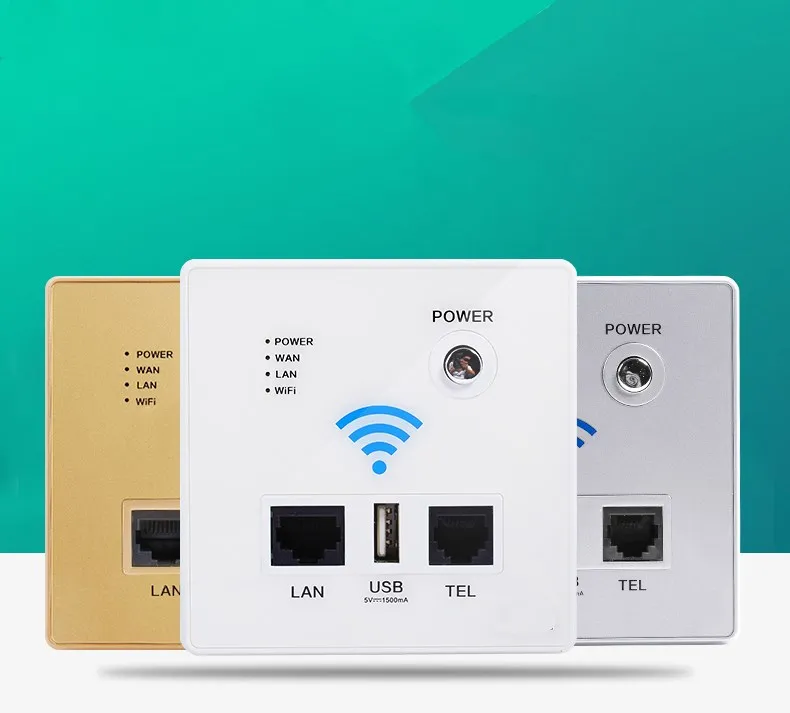 

New into the wall hotel wifi relay indoor 86 wall wireless router phone socket 220v