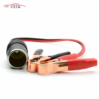 

New 12v Car Battery Terminal Clip-on Cigarette Lighter Power Socket Adaptor Clamp
