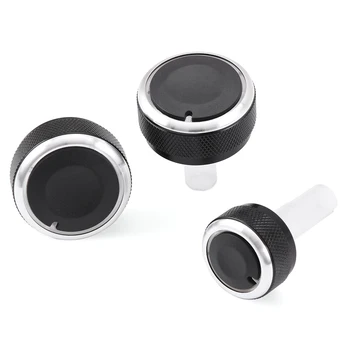 

3pcs/Lot For volkswagen VW GOLF 4 Passat B5 Bora Aluminum alloy air conditioning knob AC Knob