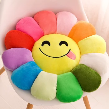

Emoticon Chair Cushion Home Office Decor Comfortable Cotton Seat Cushion Winter Chair Back Seat Cushions Sofa Pillow Buttocks