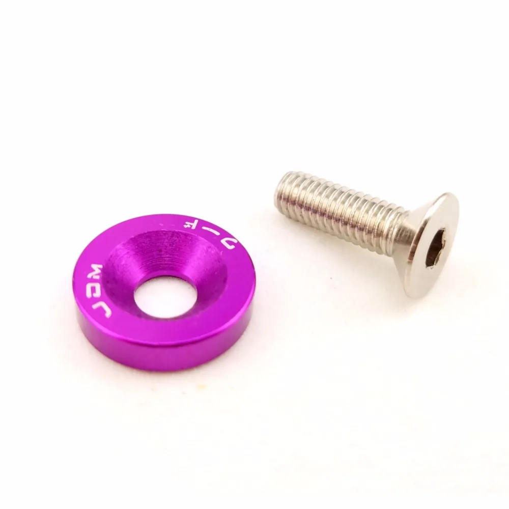 Fender Washers,10PCS/LOT JDM Style Fender Washers Bumper Washer Lisence Plate Bolts Kits for Honda Civic Integra