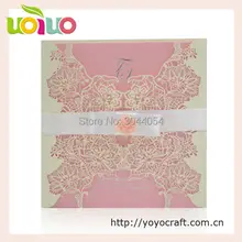 Различные цвета красивые кружева пригласительный билет лазерная резка Цветочные необычные свадебные приглашения карты пользовательские уникальный поздравительные открытки