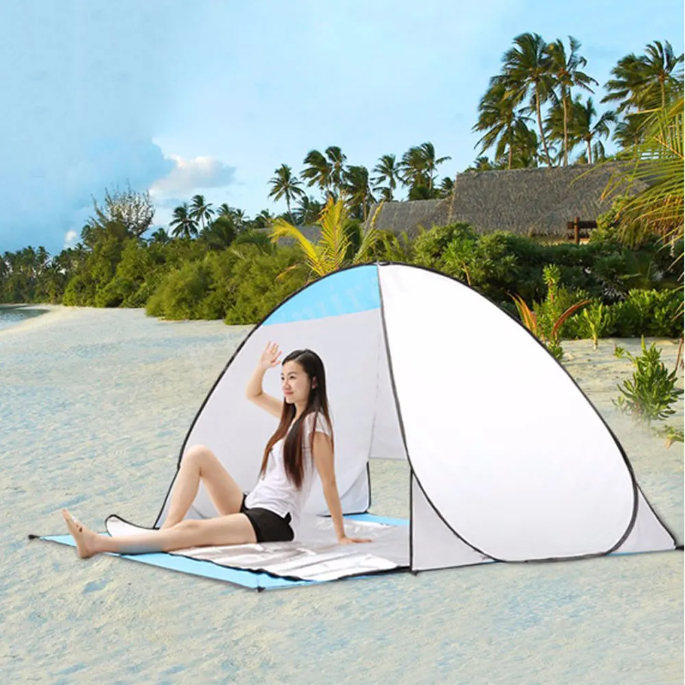 Быстрая автоматическая палатка с защитой от ультрафиолетовых лучей всплывающие пляжные палатки водонепроницаемые для отдыха на открытом воздухе туристические палатки для рыбалки