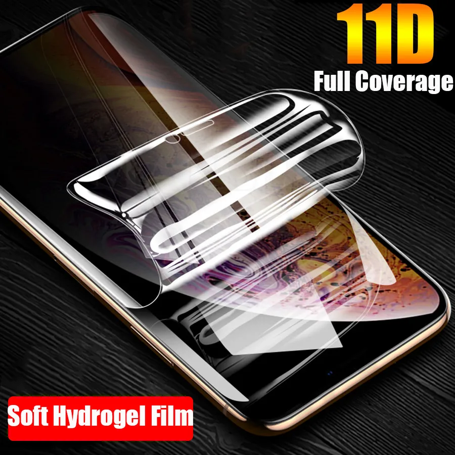 11D передняя+ задняя Мягкая силиконовая Hydroge TPU пленка для apple iPhone 11 Pro XS Max XR X 7 8 6 6S Plus Защитная пленка для экрана