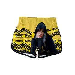 2019 Billie Eilish новый альбом, когда мы все засыпаем, куда нам идти? 3D женские шорты Harajuku girl Лидер продаж сексуальные шорты