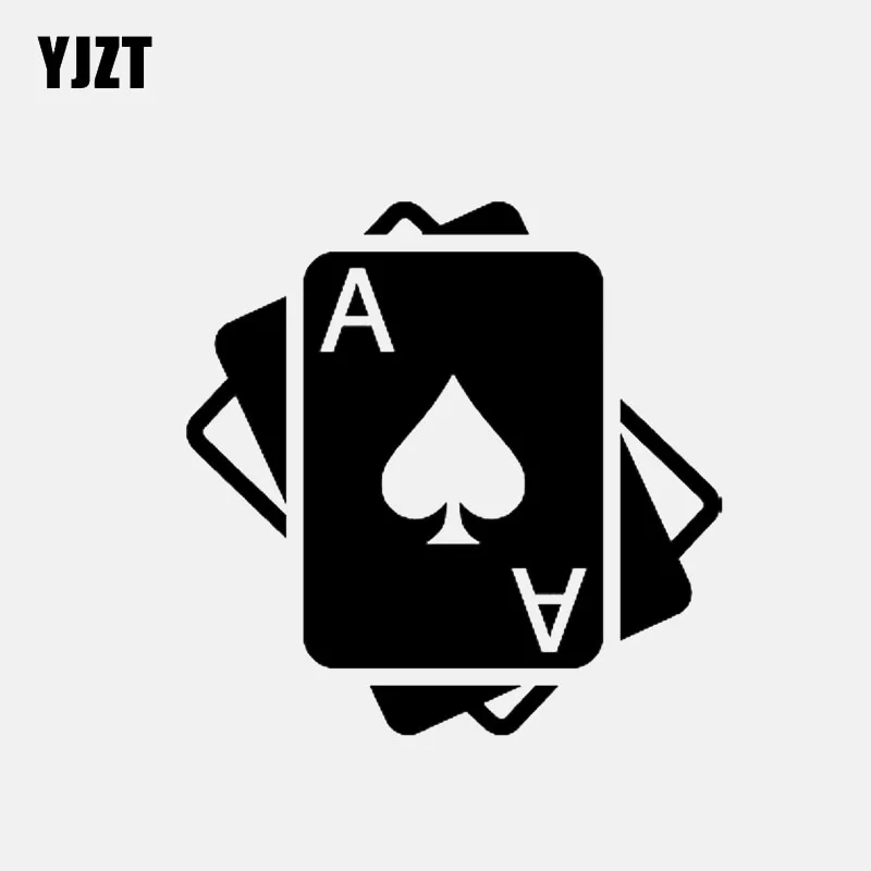 YJZT 11.1*11.1CM Fashion Poker Graphic Decor Car Sticker Bumper Window Vinyl Personalized C12-1376 | Автомобили и мотоциклы