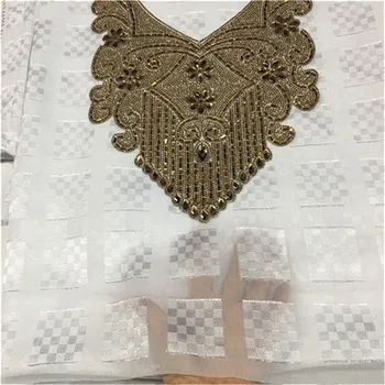 

Hot sale satin fabric with beads and stones latest nigeiran silk chiffon lace 2019 most popular swiss voile lace 5+2yards/lot