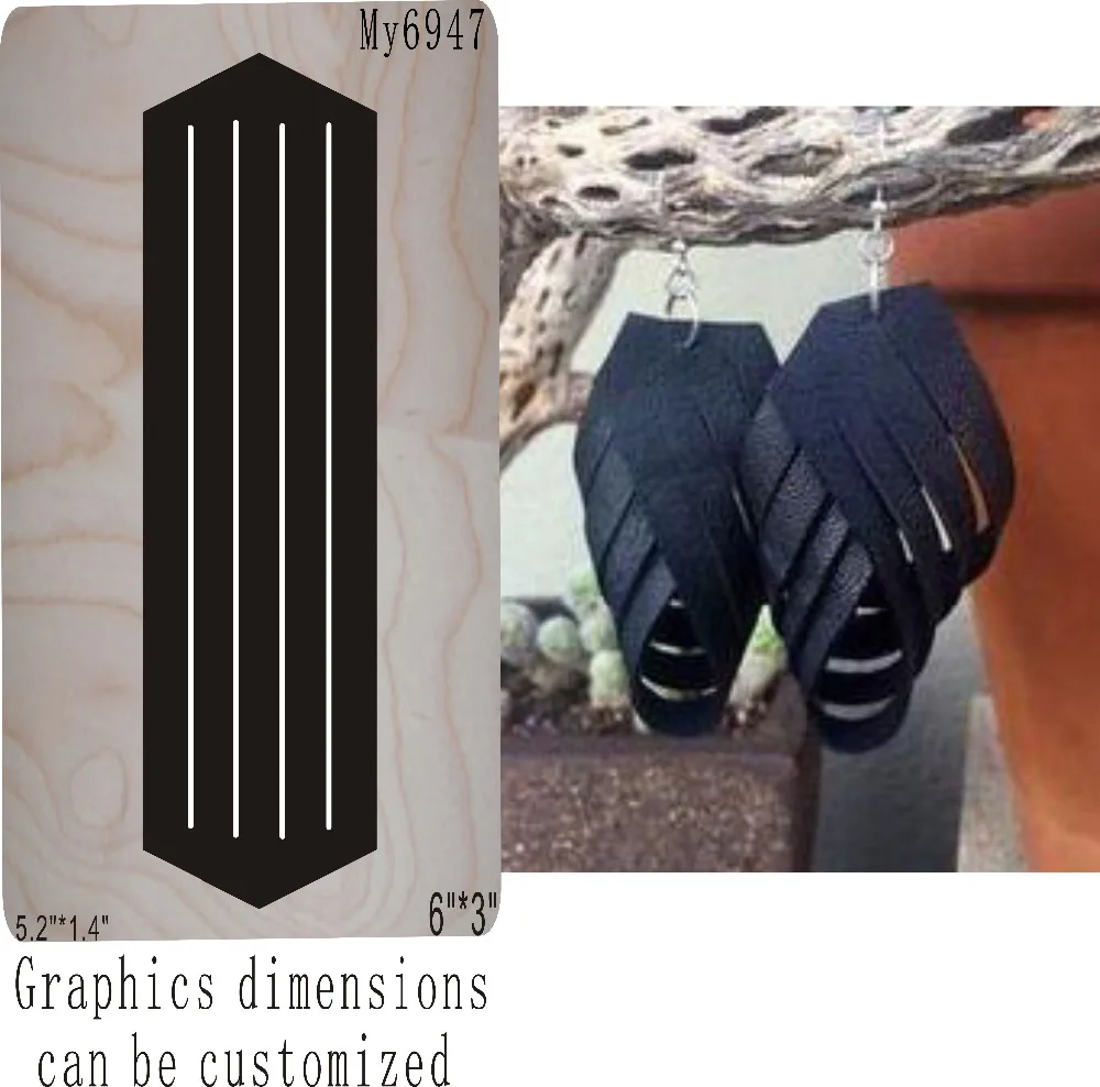 

Black Earrings die cutting & Wooden dies (// )