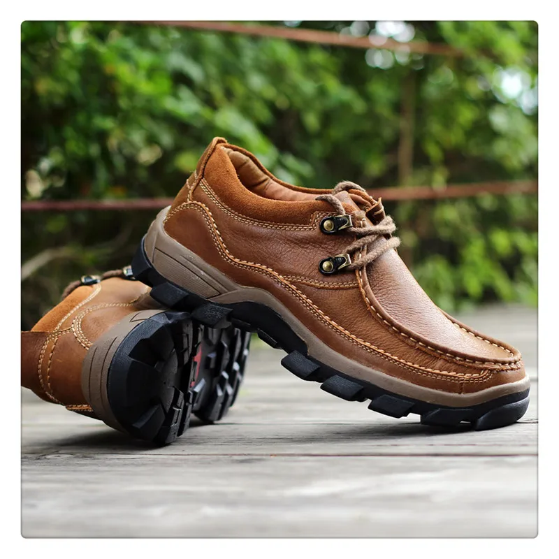URBANFIND/качественные мужские оксфорды из натуральной кожи; Уличная обувь; удобная прочная Мужская модная резиновая обувь; размеры 38-44