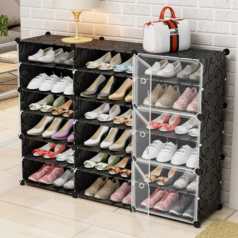Современный простой шкаф для обуви, резиновый стеллаж для обуви, Пыленепроницаемая полка для хранения, мебель для гостиной, многослойный держатель для обуви, скамья