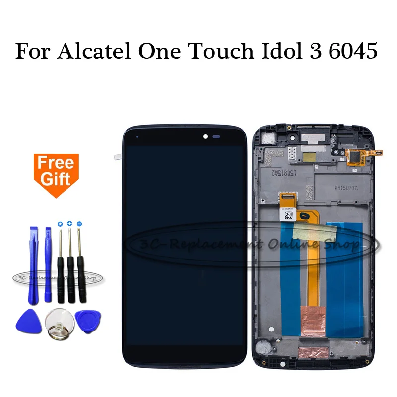 Для Alcatel One Touch Idol 3 OT6045 6045 6045Y 6045F 6045K Full ЖК-дисплей дисплей + кодирующий