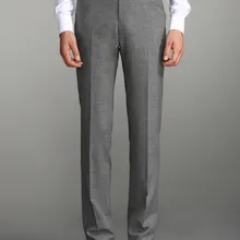 Формальные Брюки в западном стиле мужские модные облегающие брюки фланелевый шерстяной костюм брюки элегантные брюки