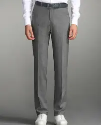 Бесплатная доставка Формальные Западного Стиль брюки мужские модные облегающие брюки фланель шерстяной костюм брюки элегантные Pantalon Homme