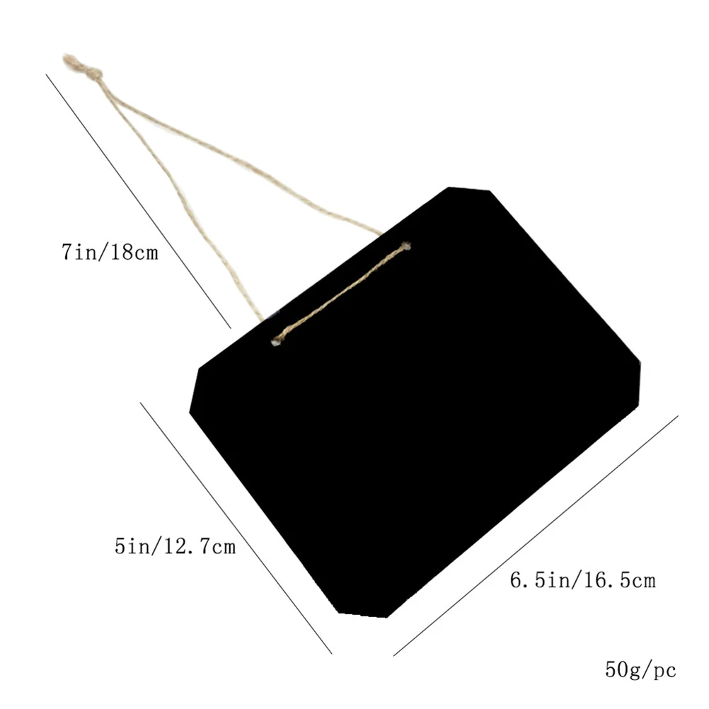 6 шт. Мини Доска односторонняя деревянная доска для мелкой доски стираемая доска для сообщений с подвесным шпагатом для свадебной вечеринки украшения для дома