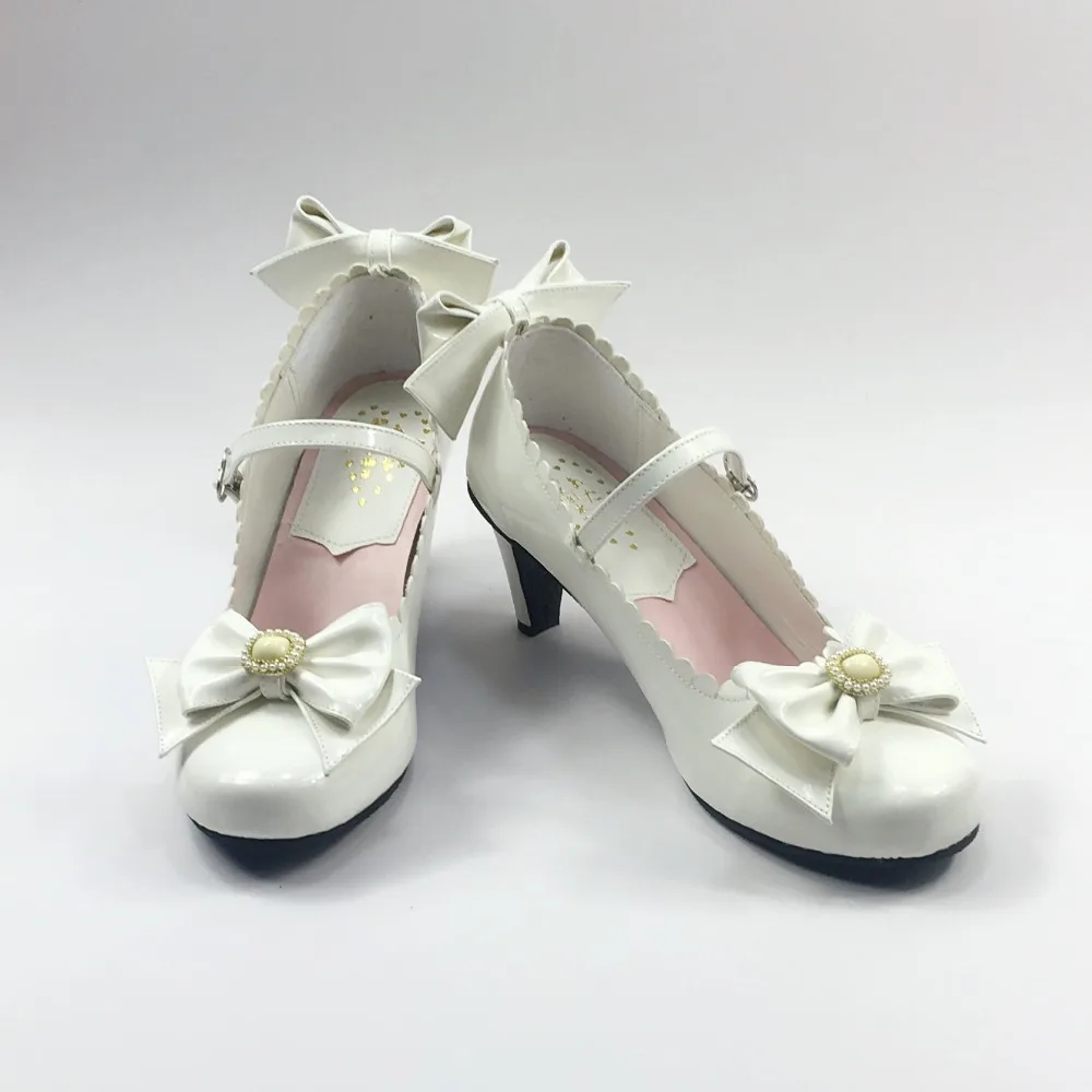 Womens-Bright-Black-Buckle-Strap-Bow-Lolita-Pumps-Thin-Heels-Princess-Cosplay-Lolita-Shoes-2