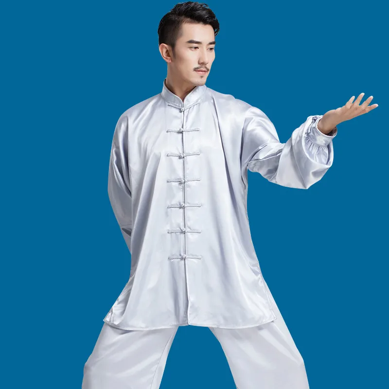 Форма для боевых искусств, традиционные костюмы кунг-фу, костюм Тан с длинным рукавом, комплекты одежды для ушу, китайская нация, тхэквондо