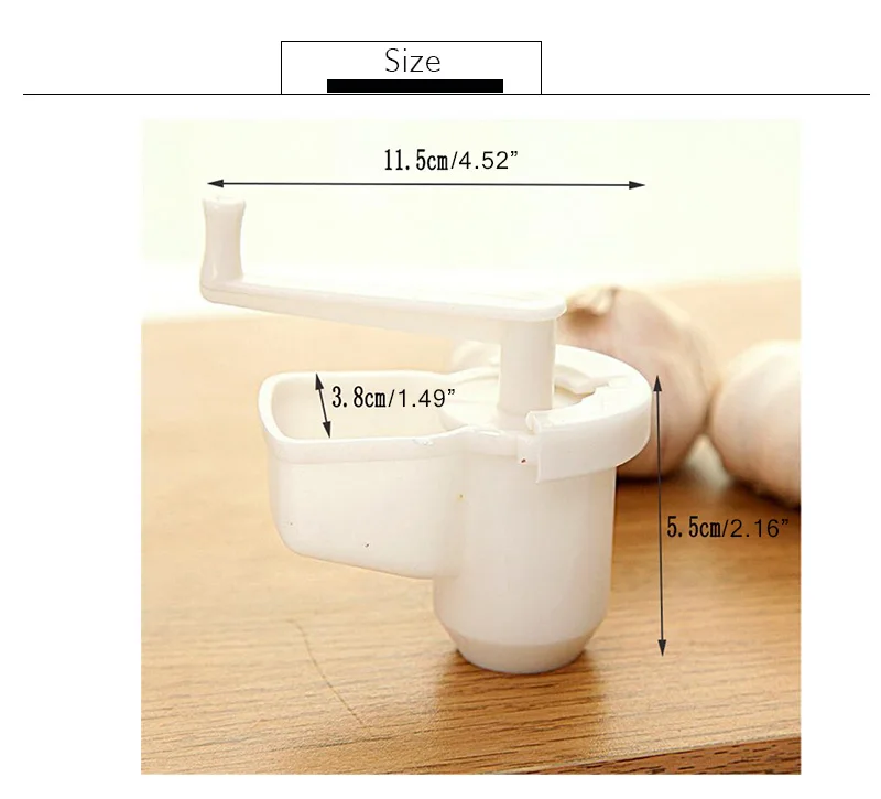 Ручной пресс-дробилка для чеснока, спининговая винтовой, выжималка, твист-пресс er, пластиковые многофункциональные устройства Daosuan, кухонные инструменты