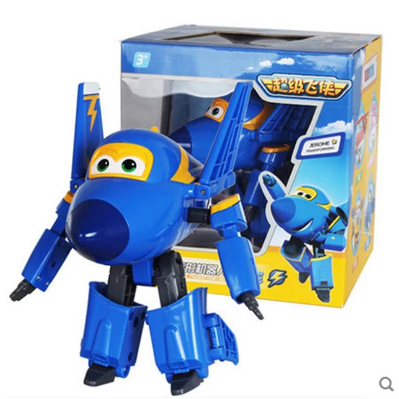 Big!!!15cm ABS Super Wings Deformation Airplane Robot Action Figures Super Wing Transformation toys for children gift Brinquedos