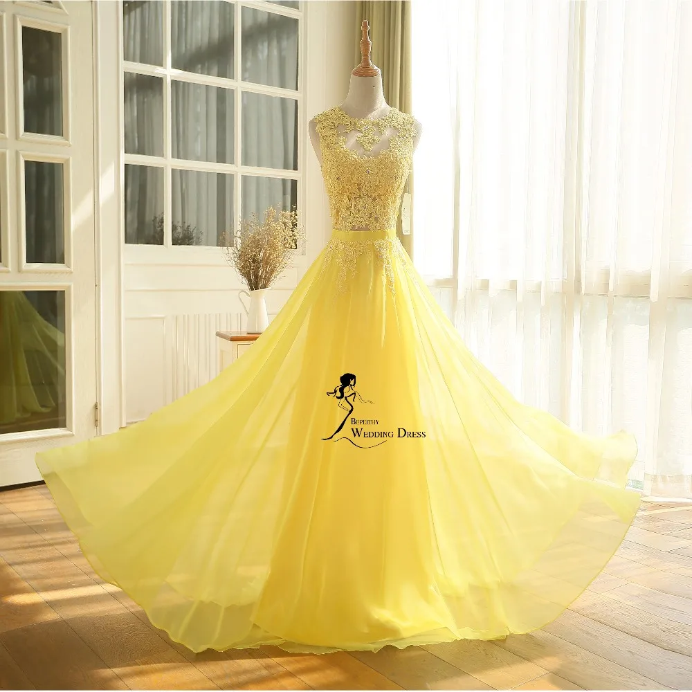 New Arrival Robe De Soiree A line Pink Chiffon Long Evening Dress Party Elegant Sexy Sheer Back Real Image Sleeveless Prom Gown 2016 (1)
