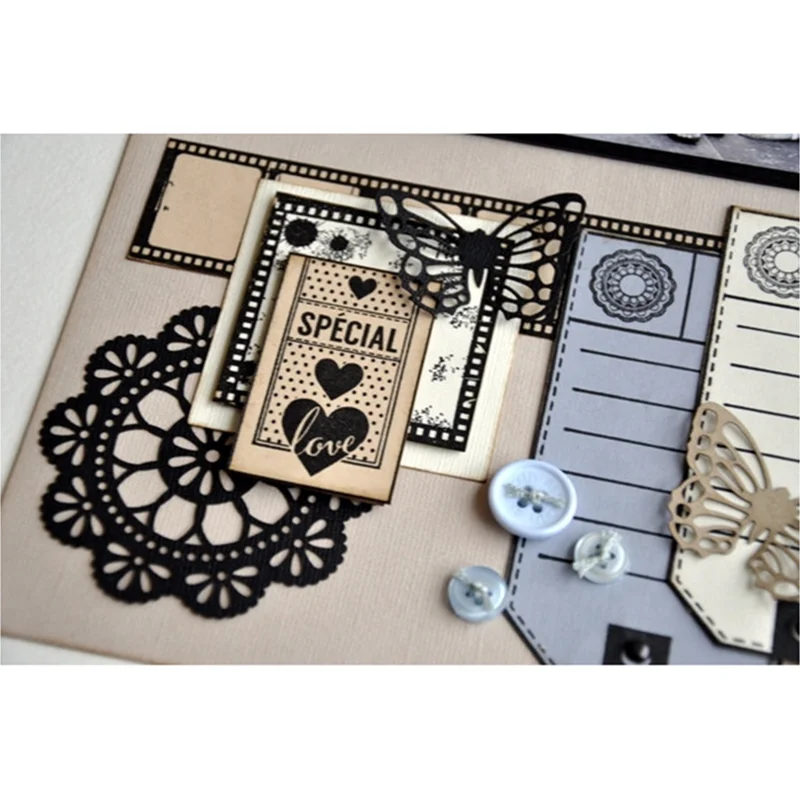 

Doily Dies Cut Butterfly Metal cutting Dies Scrapbooking New 2019 For Stamp Embossing Paper Card making