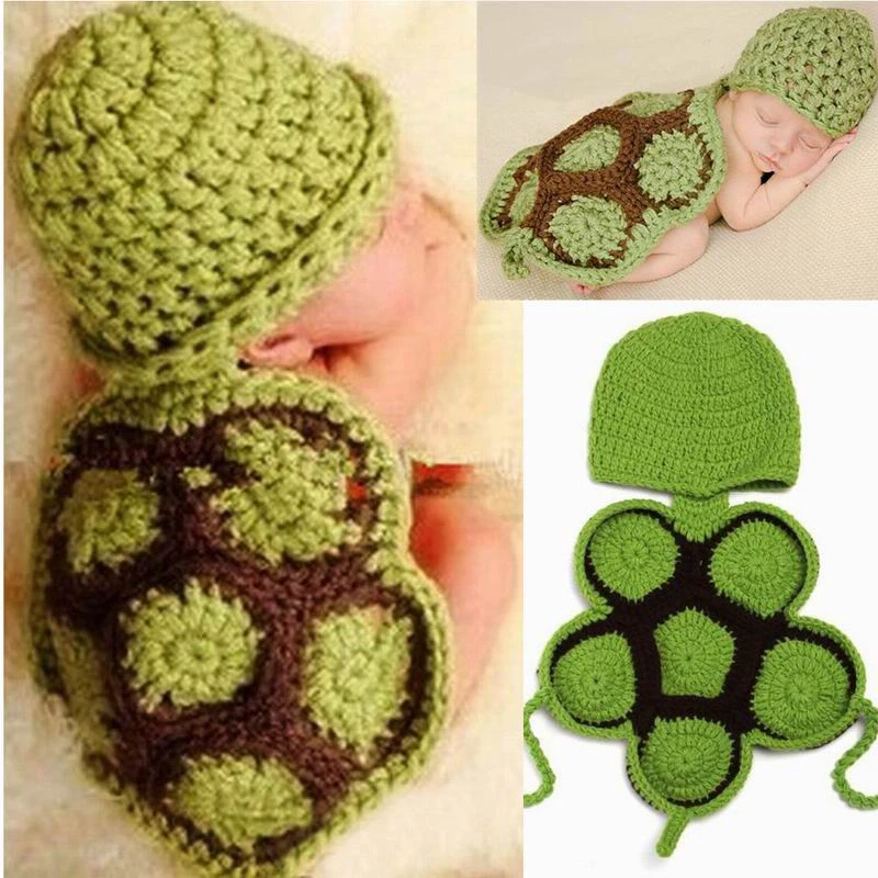 16かわいい赤ちゃんの写真の小道具かぎ針手作り赤ちゃん服かわいい亀赤ちゃん衣装幼児赤ちゃん寝毛布新しい Baby Clothing Infant Babybaby Infant Clothing Aliexpress