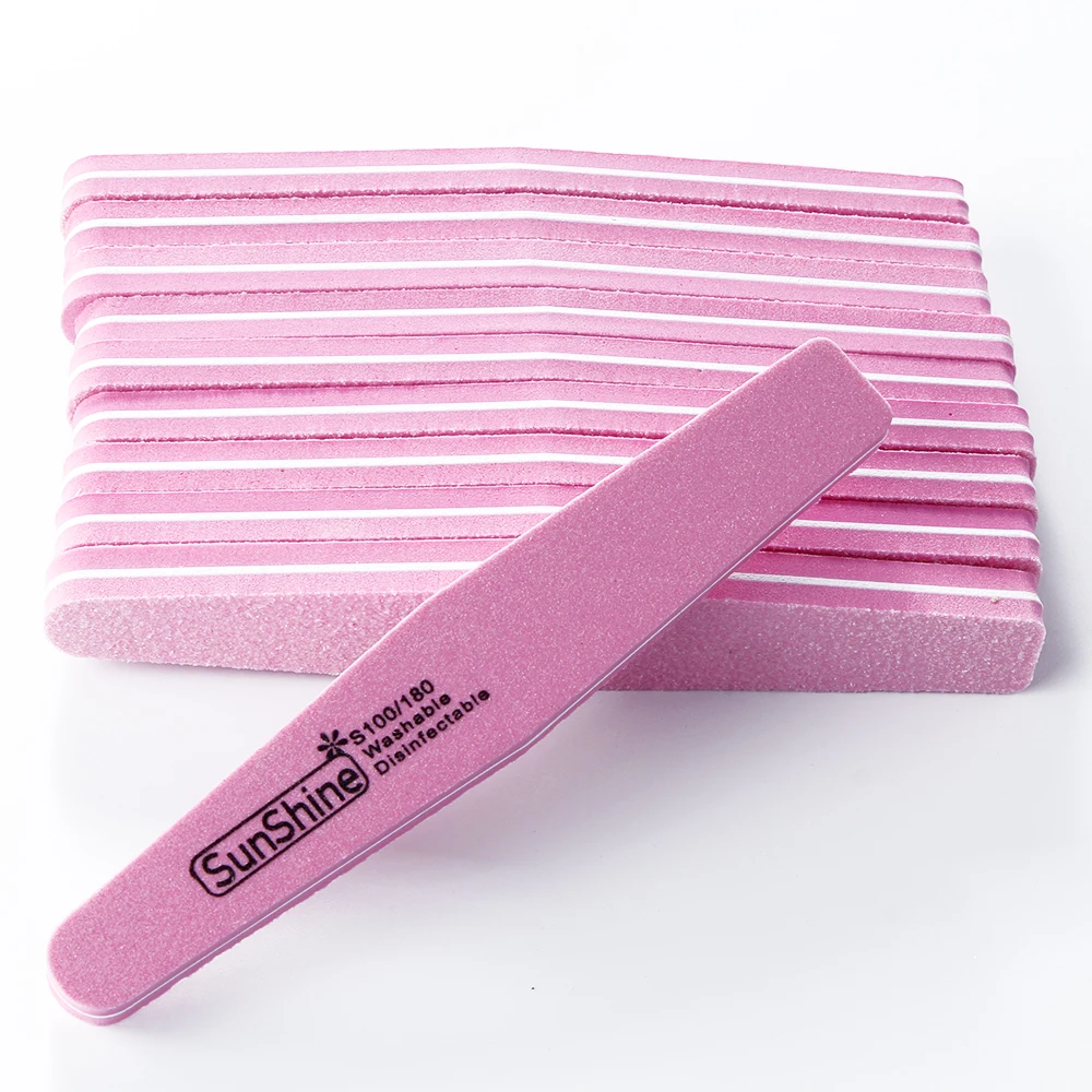 

30PCS Nail Files Buffer lime a ongle Emery 100/180 Gel Remover Manicure Polishing Gel Removal Buffers Sanding File Sponge
