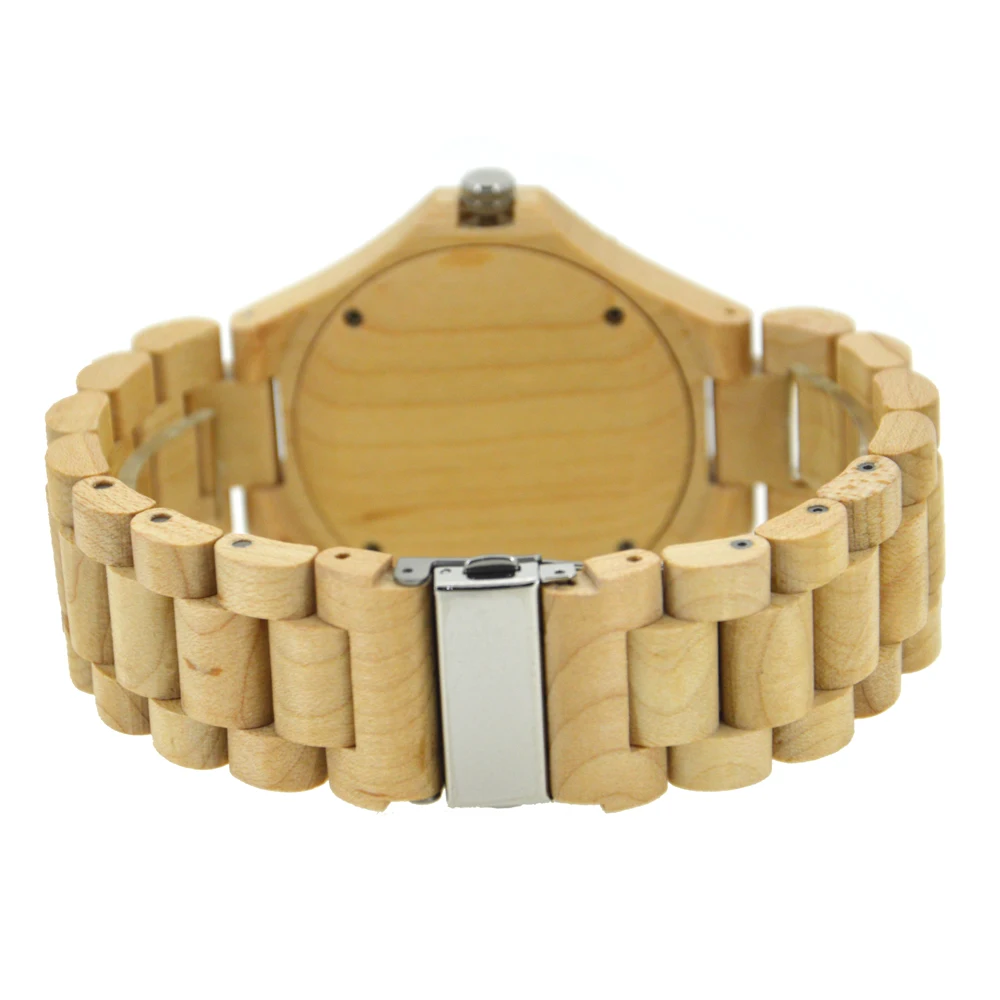 BEWELL Hot Sell Men Dress Watch Quartz Mens Wooden Watch Wood Wrist Watches Natural Calendar Display Bangle Gift Relogio 116B