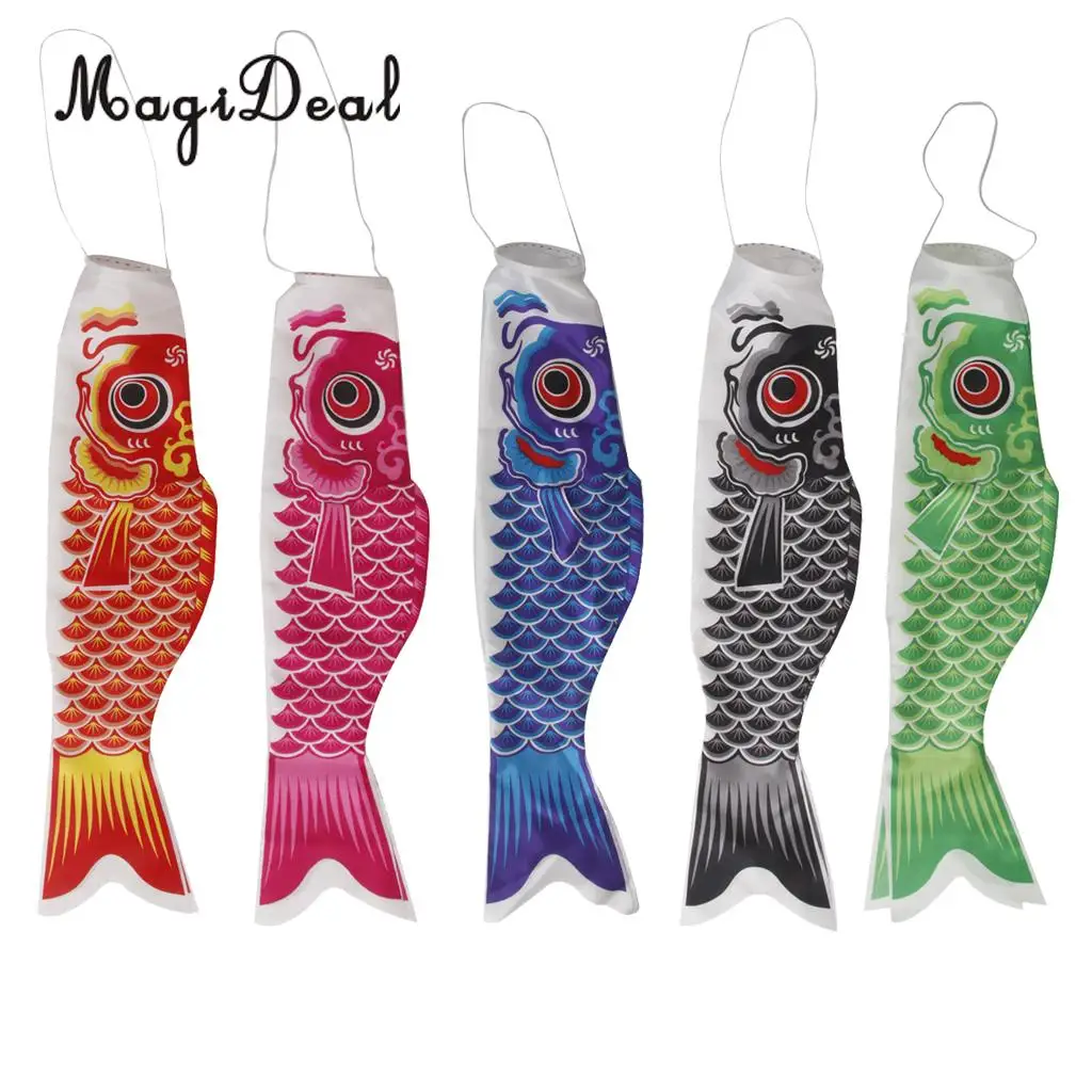 Magirichesse-Banderole à Vent Japonaise, Sensation Carpe, Koi Nobori, Marin Poisson, Décorations de ixà Domicile, 40cm, 55cm, 70cm, 100cm, 150cm