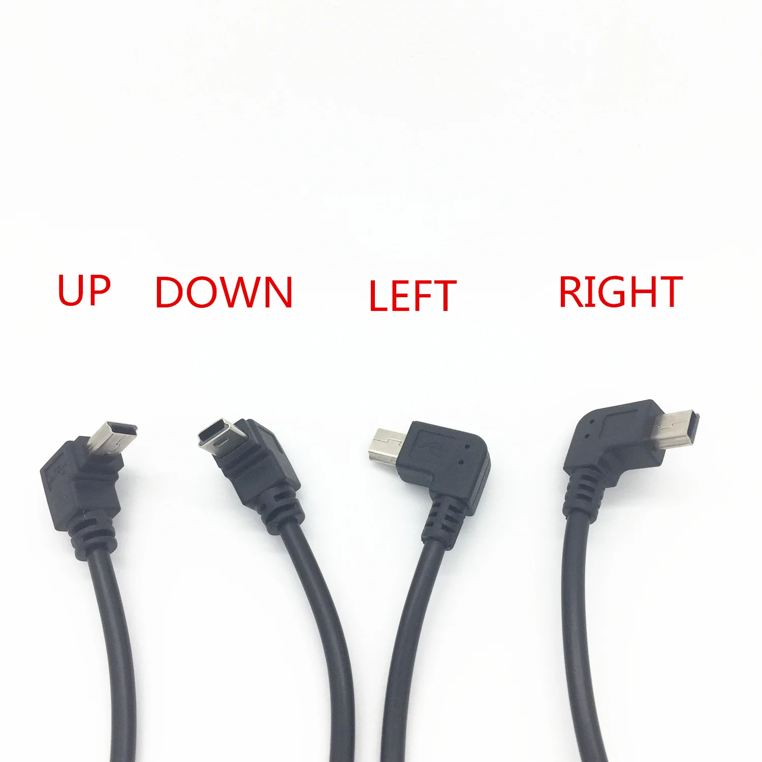 

90Degree 4 Angle Mini 5pin USB Male To USB Female Charger Data Adapter Cable