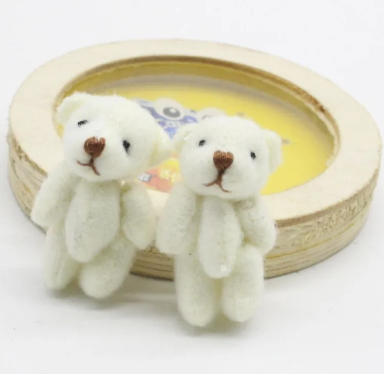 50 шт. супер каваи мини 4 см шарнир бабочкой плюшевый мишка детские мягкие игрушки куклы свадебный подарок для детей