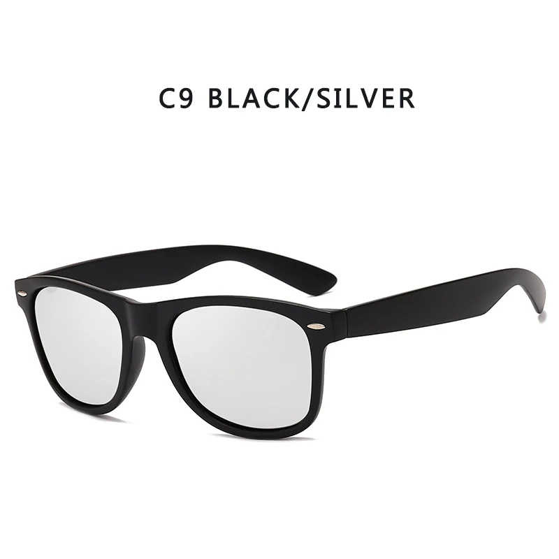Винтажные поляризационные солнцезащитные очки для мужчин и женщин, фирменный дизайн, водительские оттенки, мужские солнцезащитные очки для женщин и мужчин, зеркальные летние очки UV400 Oculos - Цвет линз: NO.9