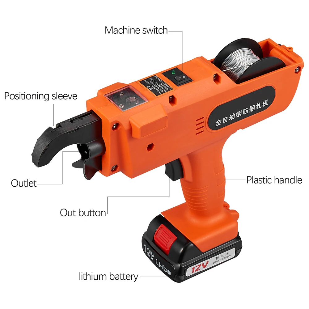 Power tools 12V 3000mAh Automatic Rebar Tying Wire