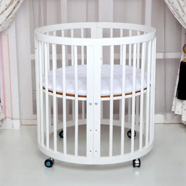 Berceau Rond En Bois Massif Pour Bebe Grand Lit Multifonction Berceau Aliexpress