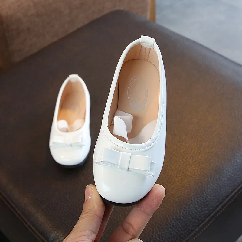 Новое поступление весенних кожаных туфель для девочек модная детская обувь принцессы для девочек размер 21-36 детская танцевальная обувь для девочек