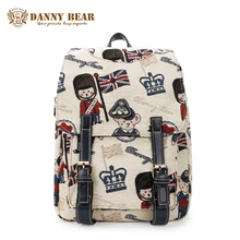 Danny BEAR женщины повседневная рюкзаки белый большой Ёмкость back pack сумки для школы/путешествия корейский стиль рюкзак для девочек-подростков