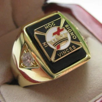 

Hot Selling Natural Onyx 18kt Gold Filled Masonic Memorial religious Party ring Size 7 8 9 10 11 12 13 14 15