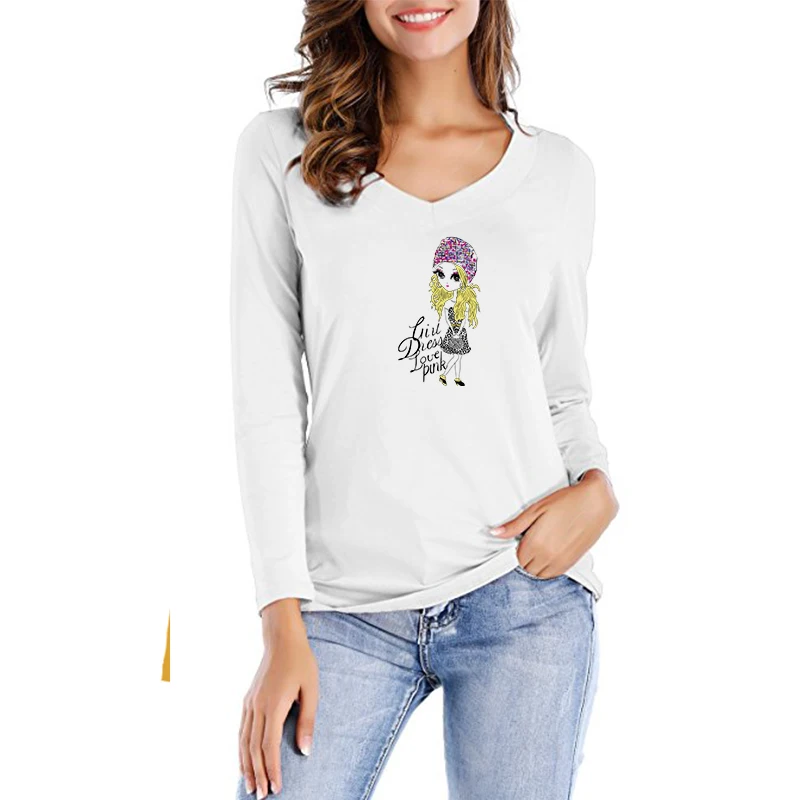 Aliexpress.com : Buy Women's Ultra Cotton Comfort Soft Long Sleeve V neck T shirt Classic Basic 