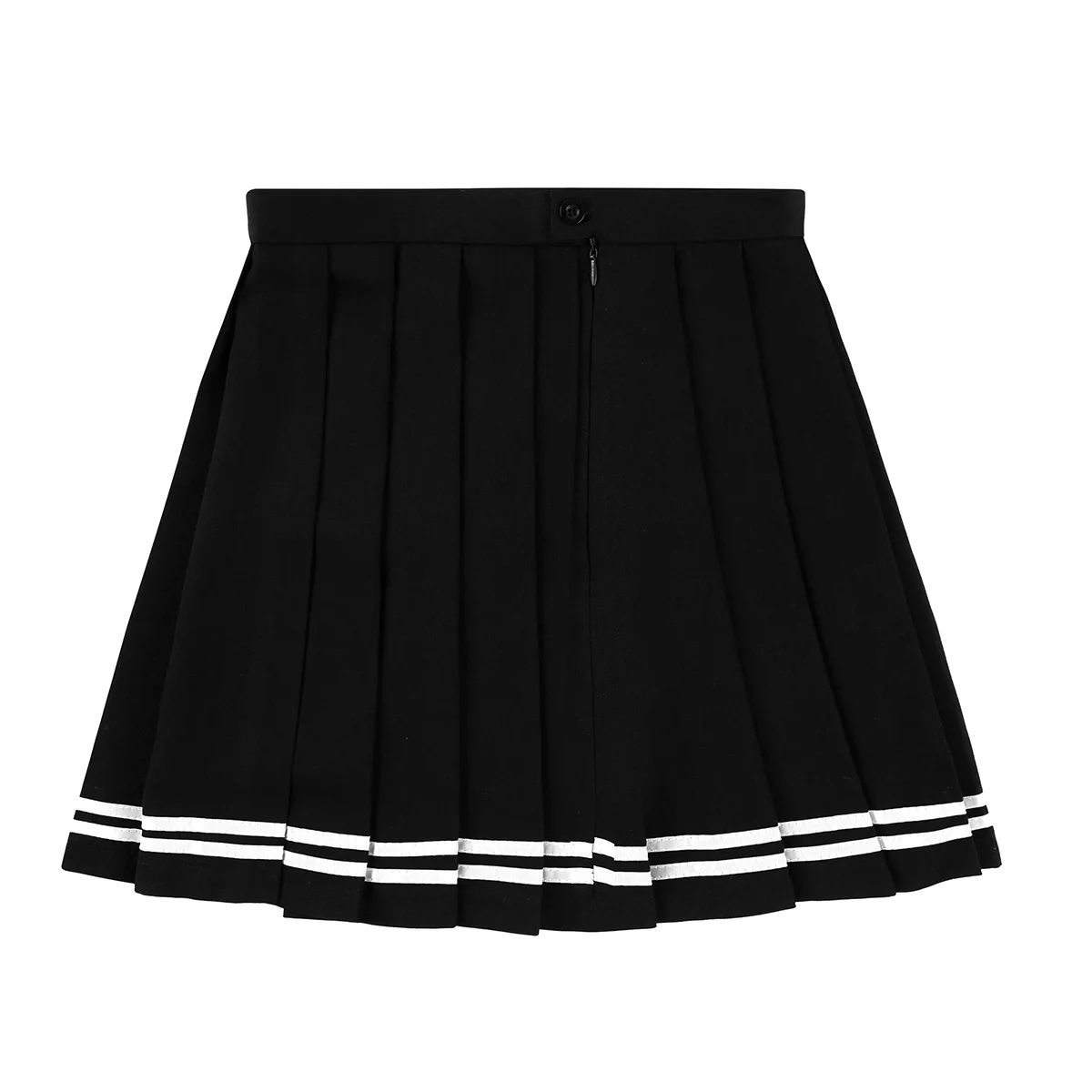 Womens Japan Students Cosplay School Uniforms High Waisted A-line Solid Plaid Pleated Mini Skirts Sexy Parties Clubwear Costumes