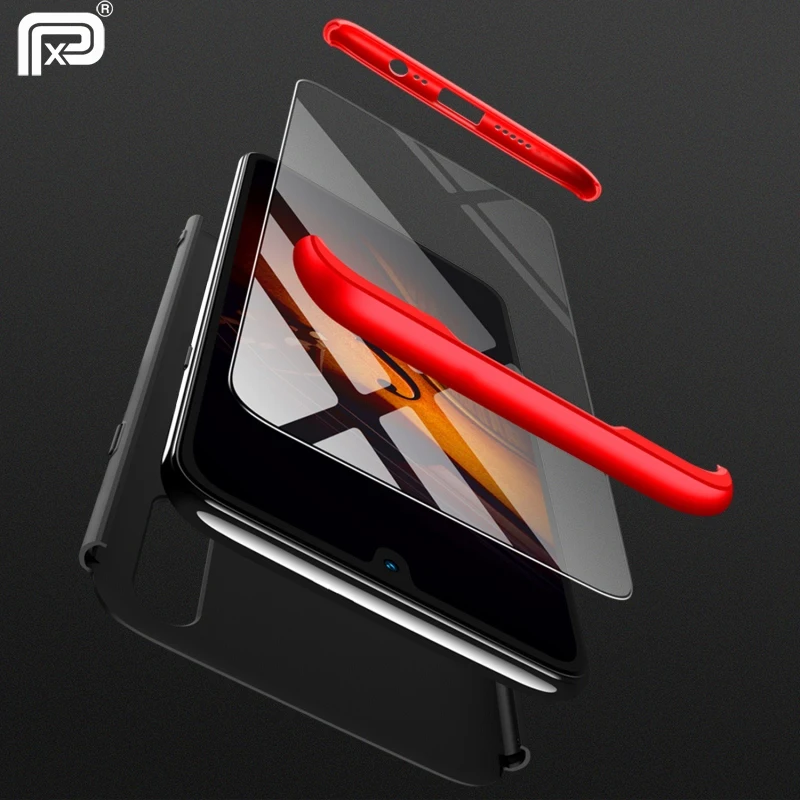 

360 Full Protection Case For OPPO Realme 3 Case Hard PC 3 in 1 Slim Matte Back Cover For Realme 5 Pro Phone Case