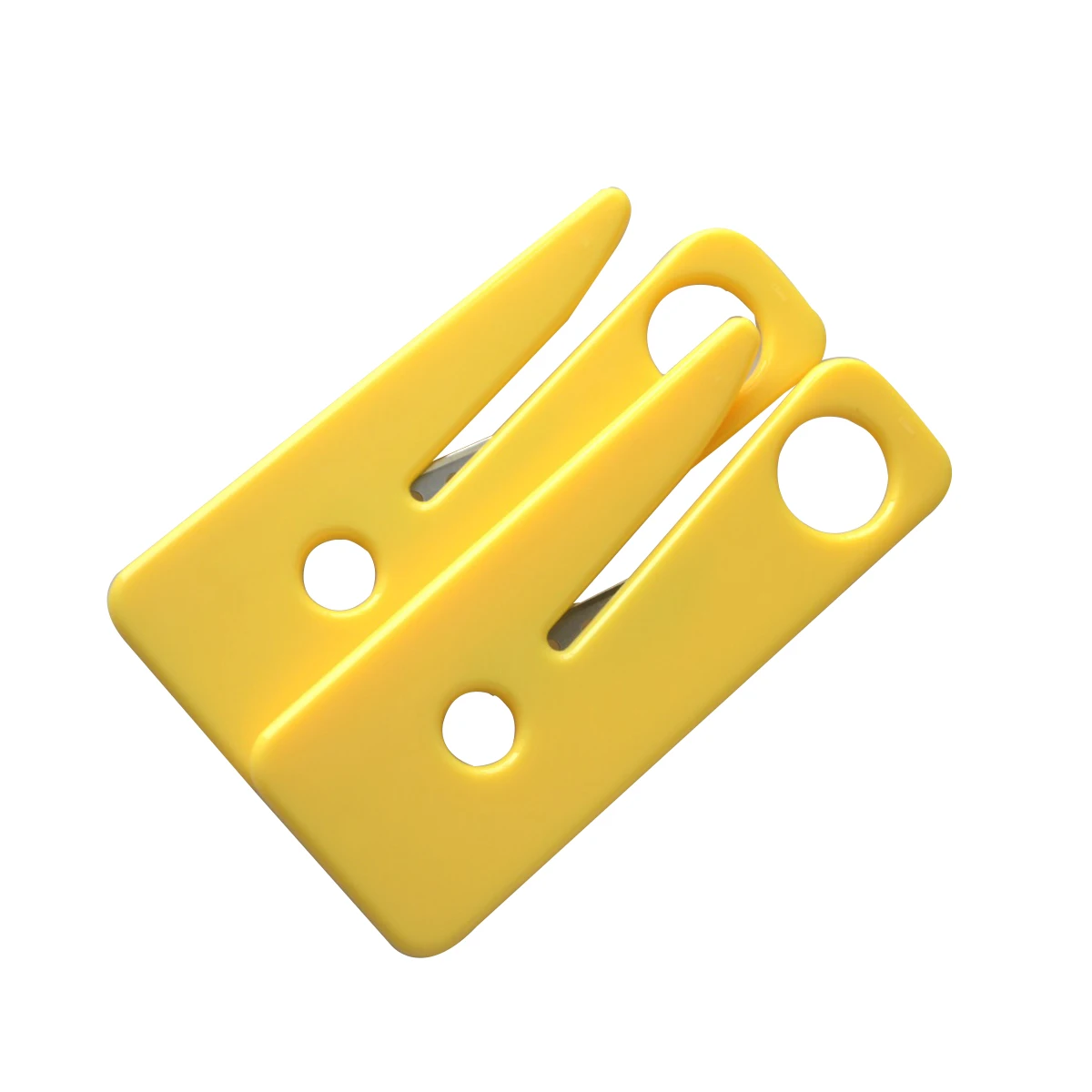 10pcs Seatbelt Cutter Seat Belt Cutter Safety Knife Yellow Car Rescue Kit Outdoor Survival Tools