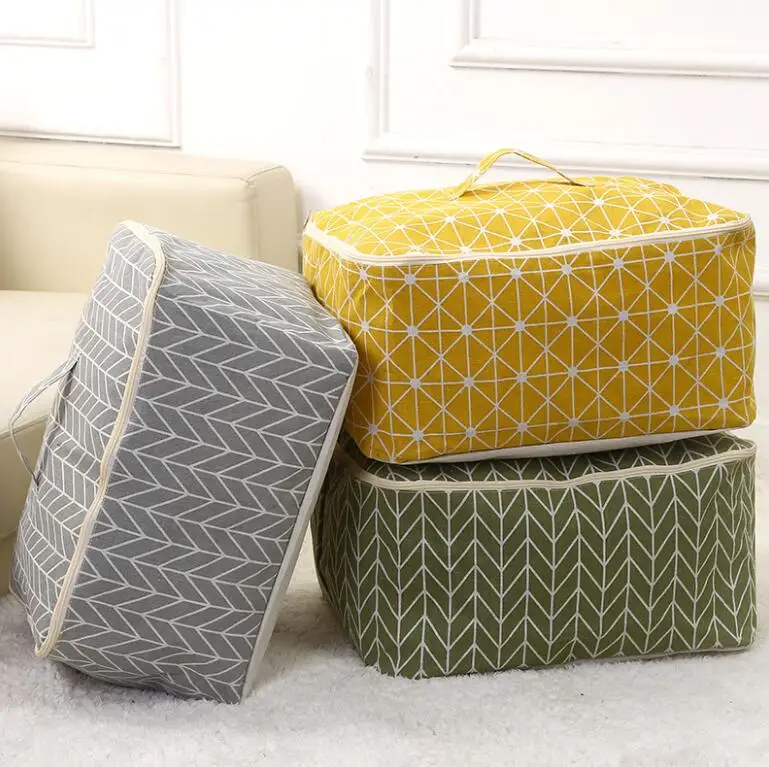

Fabric dustproof storage bags Foldable Storage Bags zipper Quilt / Toy / Clothes / Sundries Storage Bag underbed storage