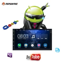TOPSOURCE 7 «Универсальный 2 din Автомобильный Радио gps android 2din dvd-плеер gps навигации для VW Nissan TOYOTA volkswagen peugeot
